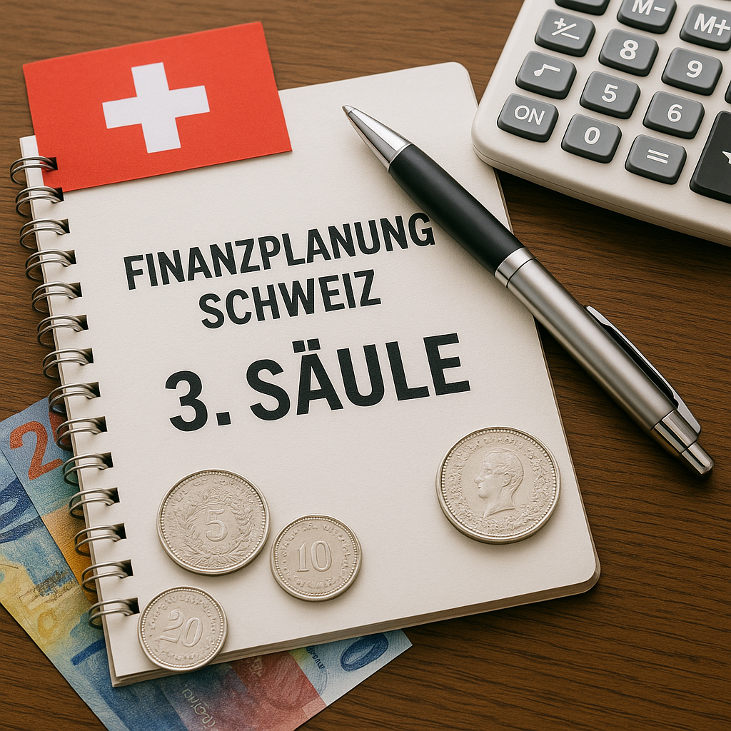  Image représentant la planification financière d’un travailleur frontalier : calculs, graphiques et objectifs d’épargne pour préparer la retraite et optimiser le 3ème pilier.